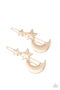 paparazzi-accessories-at-first-twilight-gold-hair clip