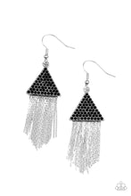 Load image into Gallery viewer, paparazzi-accessories-pyramid-sheen-black-earrings

