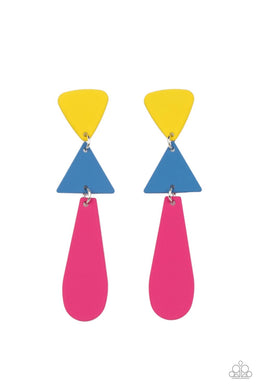 paparazzi-accessories-retro-redux-multi-post earrings