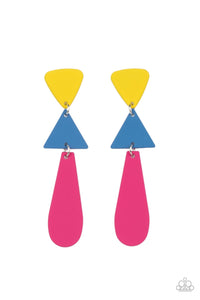 paparazzi-accessories-retro-redux-multi-post earrings