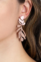 Load image into Gallery viewer, Palm Picnic - Copper Post Earrings - Paparazzi Jewelry
