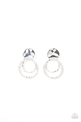 paparazzi-accessories-ancient-arts-silver-post earrings