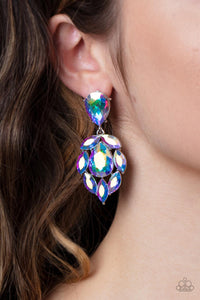 Galactic Go-Getter - Multi Post Earrings - Paparazzi Jewelry