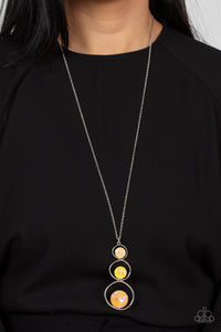 Celestial Courtier - Yellow Necklace - Paparazzi Jewelry