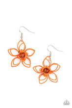 Load image into Gallery viewer, paparazzi-accessories-botanical-bonanza-orange-earrings
