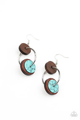 paparazzi-accessories-artisanal-aesthetic-blue-earrings
