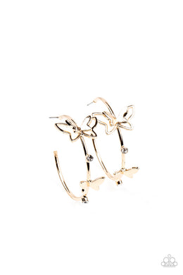paparazzi-accessories-full-out-flutter-gold-earrings