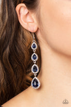 Load image into Gallery viewer, Confidently Classy - Blue Earrings - Paparazzi Jewelry
