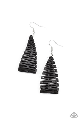 paparazzi-accessories-urban-delirium-black-earrings