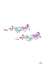 Load image into Gallery viewer, paparazzi-accessories-bushels-of-butterflies-multi-hair clip
