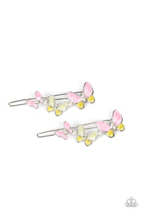 paparazzi-accessories-bushels-of-butterflies-pink-hair clip