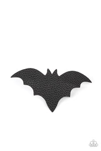 BAT to the Bone - Black Hair Clip - Paparazzi Jewelry