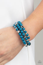 Load image into Gallery viewer, Vibrant Verve - Blue Bracelet - Paparazzi Jewelry
