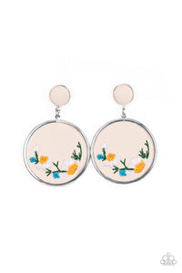 paparazzi-accessories-embroidered-gardens-multi-post earrings