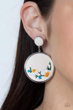 Load image into Gallery viewer, Embroidered Gardens - Multi Post Earrings - Paparazzi Jewelry
