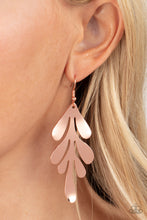 Load image into Gallery viewer, A FROND Farewell - Copper Earrings - Paparazzi Jewelry

