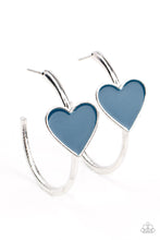 Load image into Gallery viewer, paparazzi-accessories-kiss-up-blue-earrings

