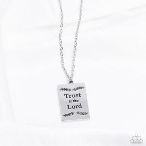 All About Trust - White Necklace - Paparazzi Jewelry