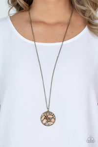 Iridescently Influential - Brown Necklace - Paparazzi Jewelry