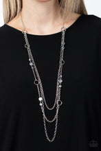 Load image into Gallery viewer, Starry-Eyed Eloquence - Silver Necklace - Paparazzi Jewelry
