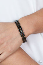 Load image into Gallery viewer, Closed Circuit Strategy - Black Bracelet - Paparazzi Jewelry

