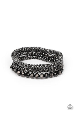 paparazzi-accessories-gutsy-and-glitzy-black-bracelet