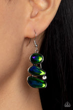 Load image into Gallery viewer, Gem Galaxy - Green Earrings - Paparazzi Jewelry
