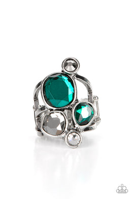 paparazzi-accessories-demandingly-duchess-green-ring