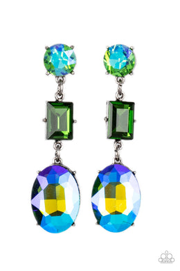 paparazzi-accessories-extra-envious-green-post earrings