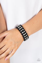 Load image into Gallery viewer, Eiffel Tower Elegance - Black Bracelet - Paparazzi Jewelry
