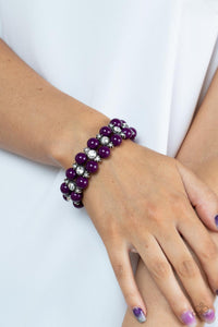 Starlight Reflection - Purple Bracelet - Paparazzi Jewelry