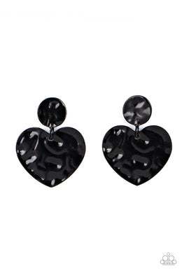 paparazzi-accessories-just-a-little-crush-black-post earrings