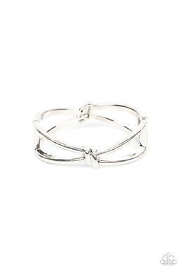 paparazzi-accessories-knot-my-first-rodeo-silver-bracelet