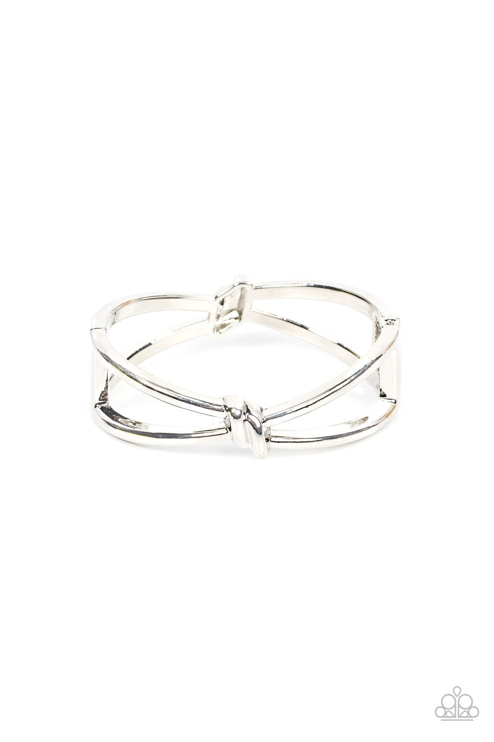 paparazzi-accessories-knot-my-first-rodeo-silver-bracelet