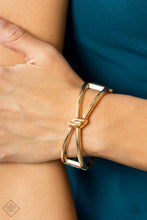 Load image into Gallery viewer, KNOT My First Rodeo - Gold Bracelet - Paparazzi Jewelry

