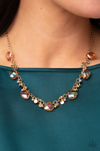 Sassy Super Nova - Gold Necklace - Paparazzi Jewelry