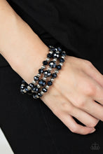 Load image into Gallery viewer, Eiffel Tower Tryst - Blue Bracelet - Paparazzi Jewelry
