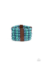Load image into Gallery viewer, paparazzi-accessories-island-soul-blue-bracelet

