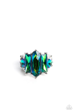 paparazzi-accessories-iridescently-interstellar-green-ring