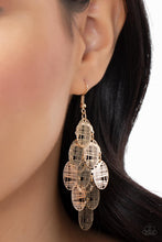 Load image into Gallery viewer, Cross It Off My List - Gold Earrings - Paparazzi Jewelry
