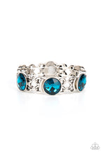 Load image into Gallery viewer, paparazzi-accessories-devoted-to-drama-blue-bracelet
