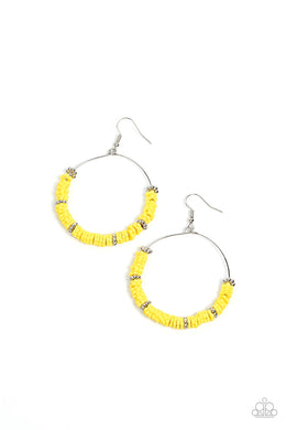 paparazzi-accessories-loudly-layered-yellow-earrings