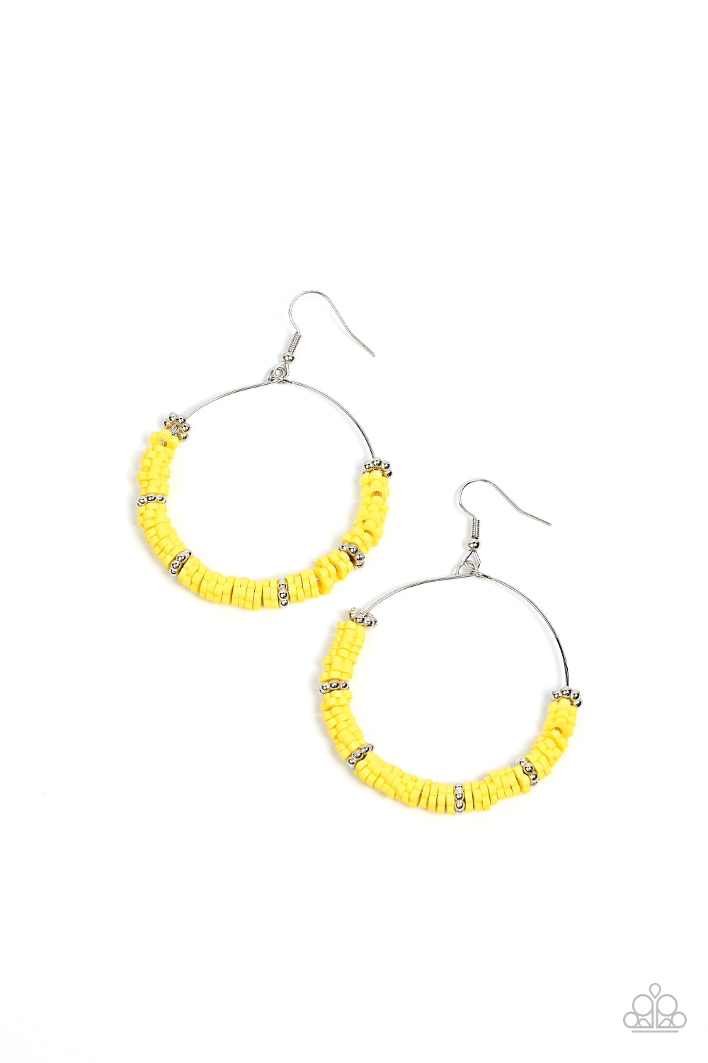 paparazzi-accessories-loudly-layered-yellow-earrings