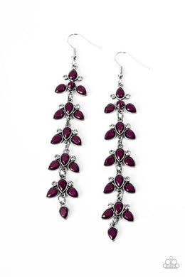 paparazzi-accessories-fanciful-foliage-purple-earrings