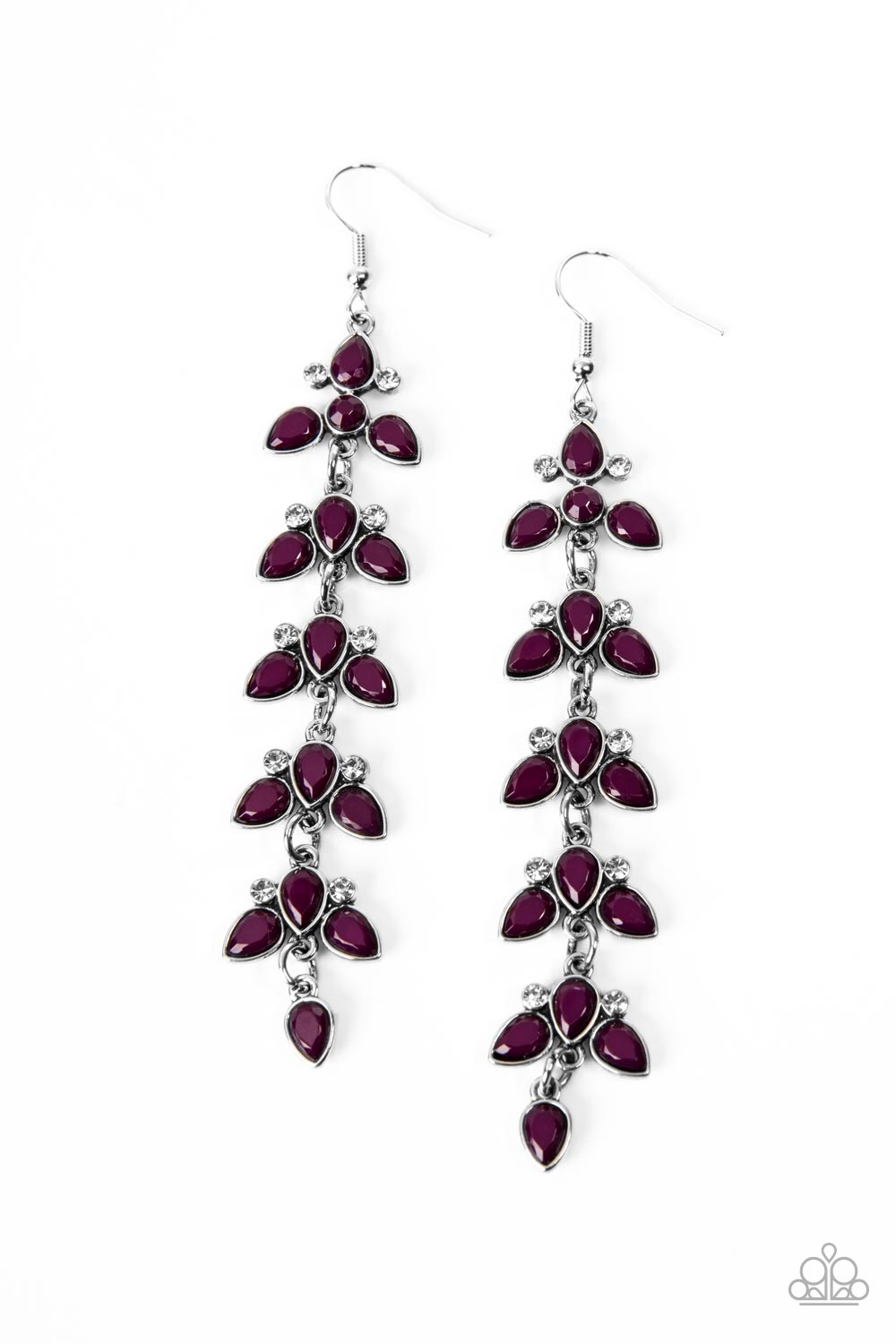 paparazzi-accessories-fanciful-foliage-purple-earrings