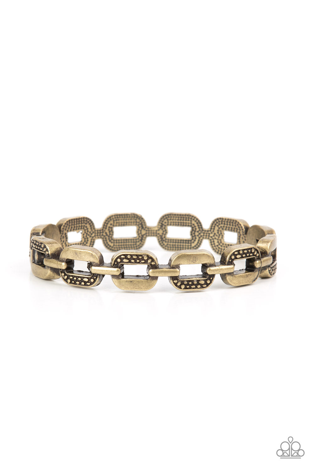 paparazzi-accessories-powerhouse-plunder-brass-bracelet