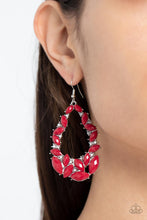 Load image into Gallery viewer, Tenacious Treasure - Red Earrings - Paparazzi Jewelry
