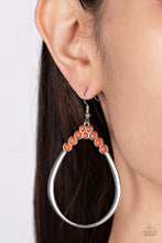 Load image into Gallery viewer, Festive Fervor - Orange Earrings - Paparazzi Jewelry
