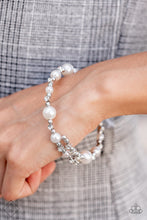 Load image into Gallery viewer, Chicly Celebrity - White Bracelet - Paparazzi Jewelry
