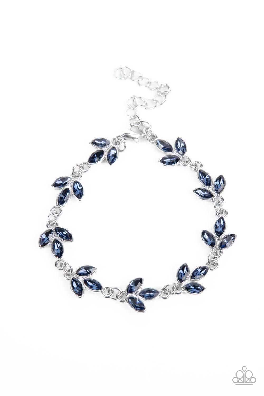 paparazzi-accessories-gala-garland-blue-bracelet